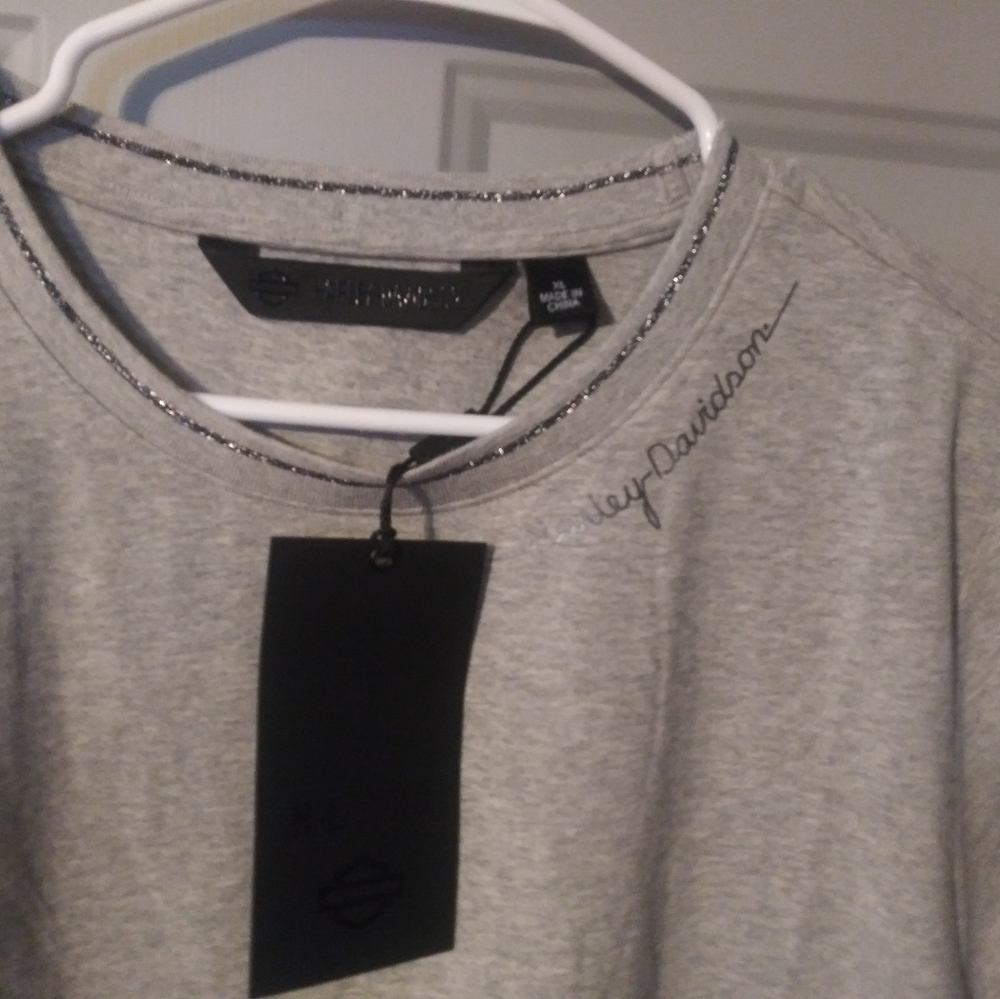 Metallic accent Harley-Davidson tee
